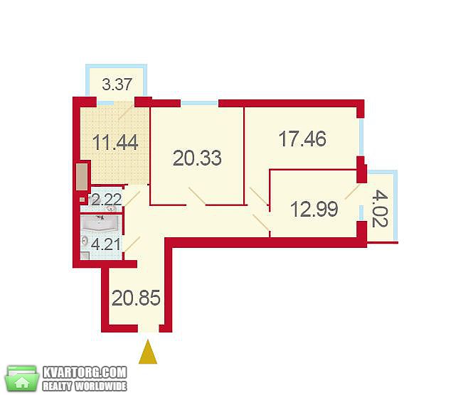 Sell 3-room apartment. Киев,  Лебедева — photo 3