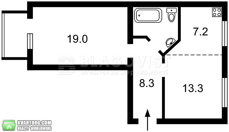 Sell 2-room apartment. Киев,  Щорса — photo 8