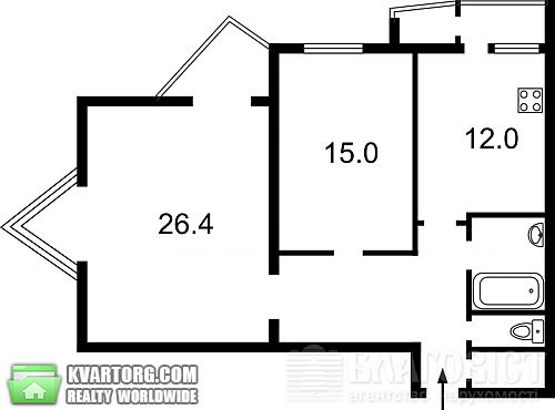 Sell 2-room apartment. Киев,  Луначарского — photo 6