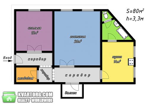 Sell 2-room apartment. Одесса, Гоголя — photo 2