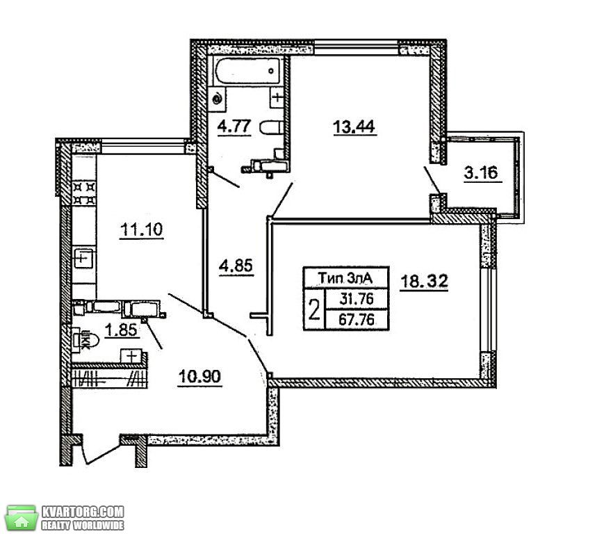Sell 2-room apartment. Киев, Краковская — photo 2