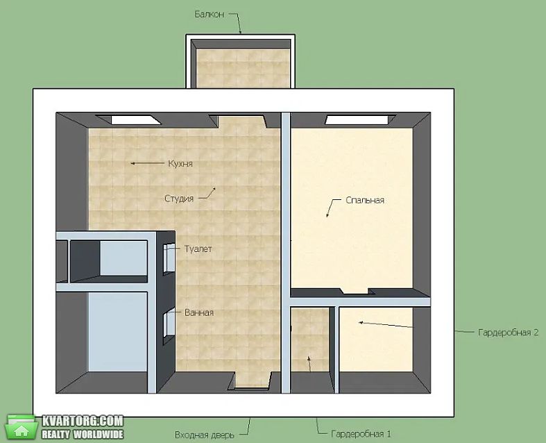 Rent out 2-room apartment. Киев, ул.Глазунова — photo 10