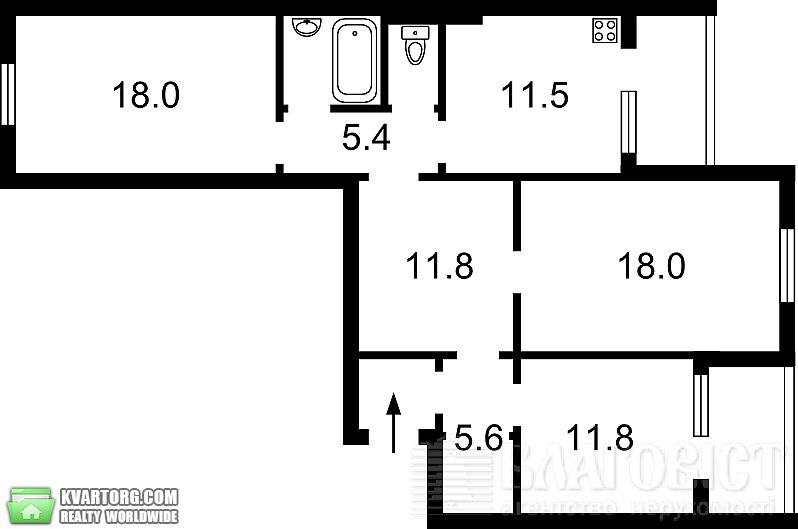 Sell 3-room apartment. Киев,  Григоренко пр — photo 1