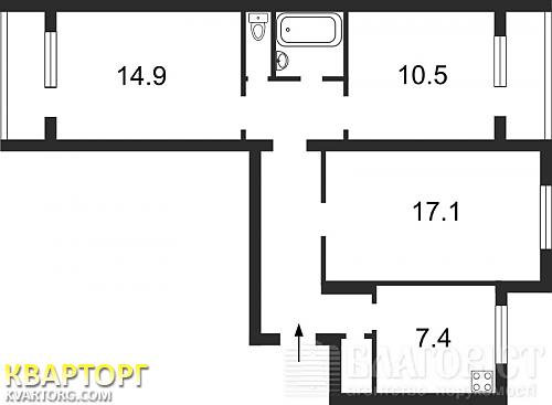 Sell 3-room apartment. Киев,  Печенежская — photo 2