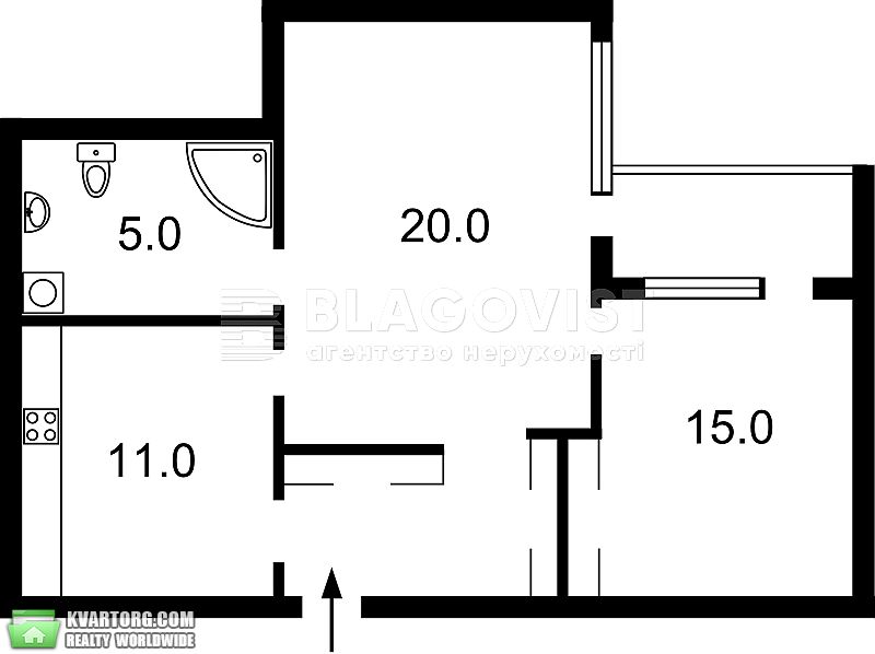 Rent out 2-room apartment. Киев,  Антоновича — photo 8
