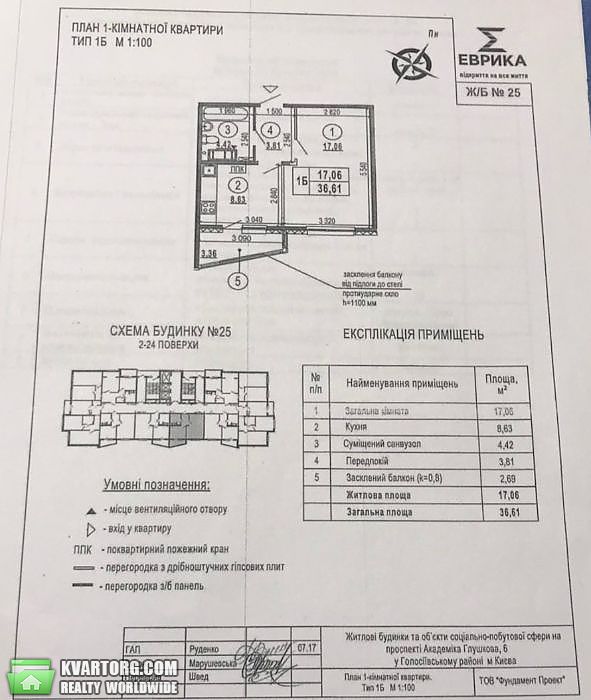 Sell 1-room apartment. Киев,  Глушкова пр — photo 3