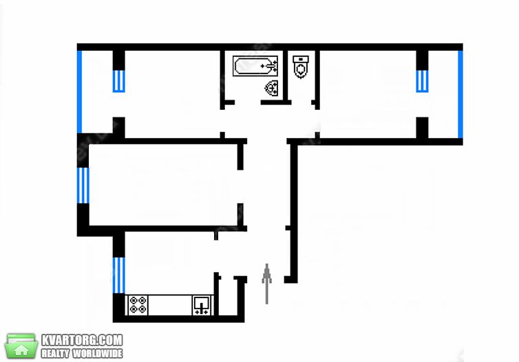Sell 3-room apartment. Киев,  Курнатовского — photo 2
