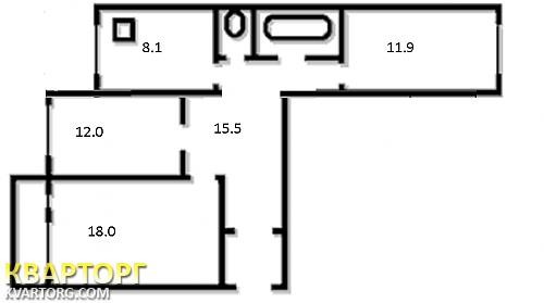 Sell 3-room apartment. Киев, Героев Сталинграда пр — photo 2