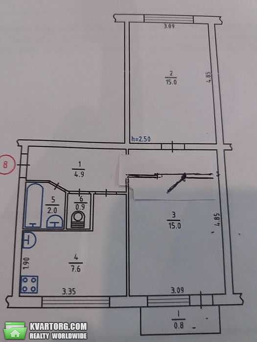 Sell 2-room apartment. Киев, Зодчих — photo 7