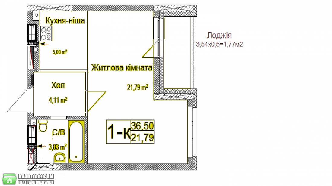 Sell 2-room apartment. Киев,  Львовская — photo 4