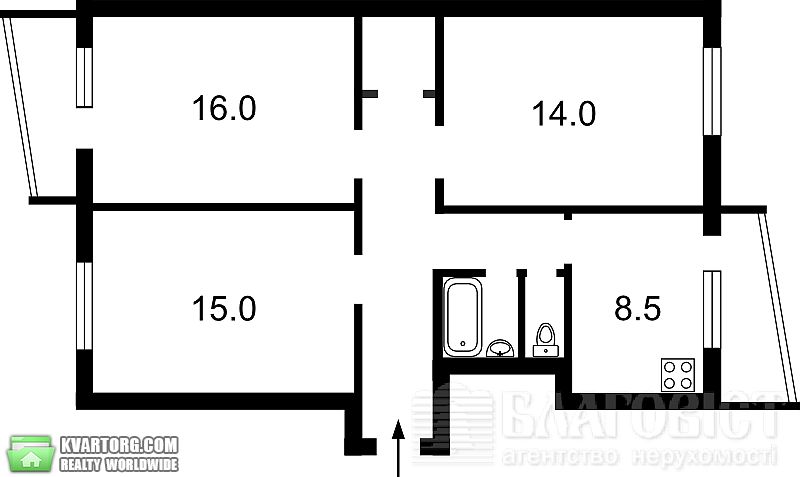 Sell 3-room apartment. Киев,  Залки — photo 6