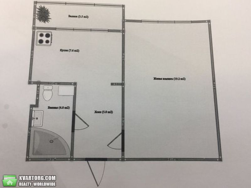 Sell 1-room apartment. Киев,  Киприанова — photo 2