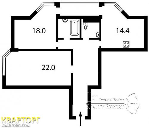 Sell 2-room apartment. Киев,  Вильямса — photo 2