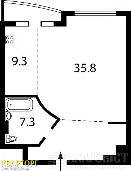 Sell 1-room apartment. Киев, Жилянская — photo 5