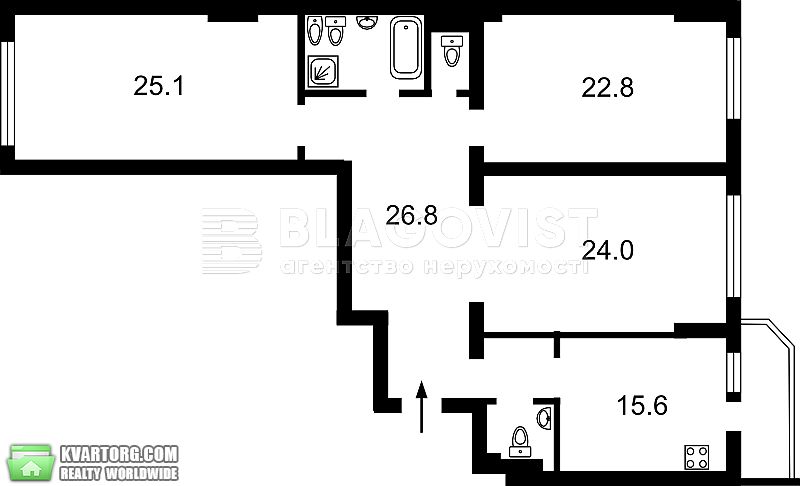 Sell 3-room apartment. Киев, Чорновола — photo 1