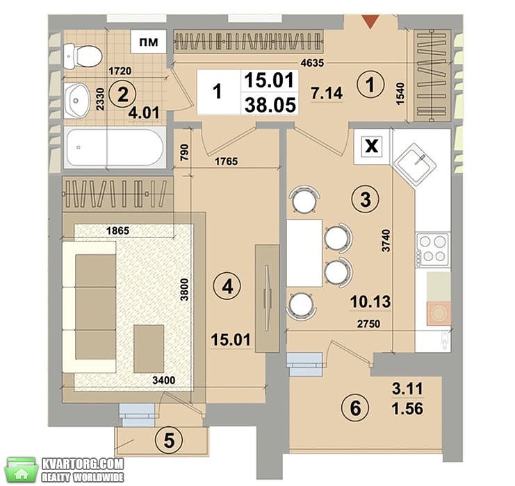 Sell 1-room apartment. Киев, Днепроводская — photo 3