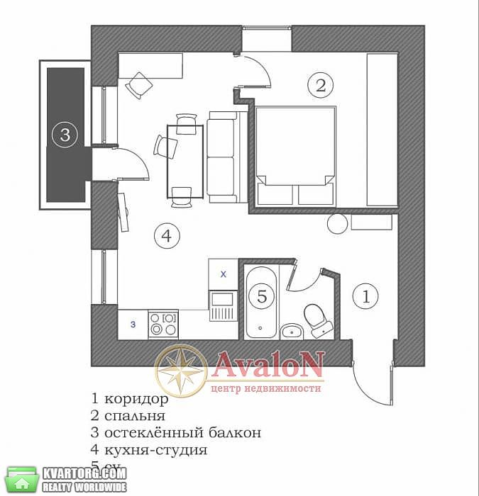 Sell 1-room apartment. Одесса, Сегедская — photo 4