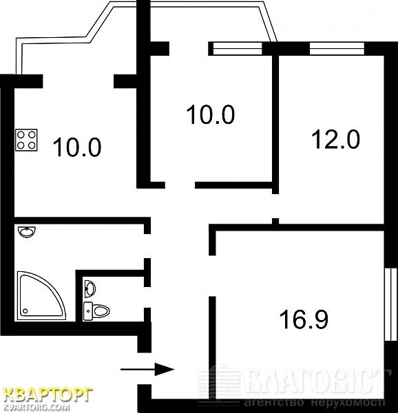 Sell 3-room apartment. Киев, Драгоманова — photo 2