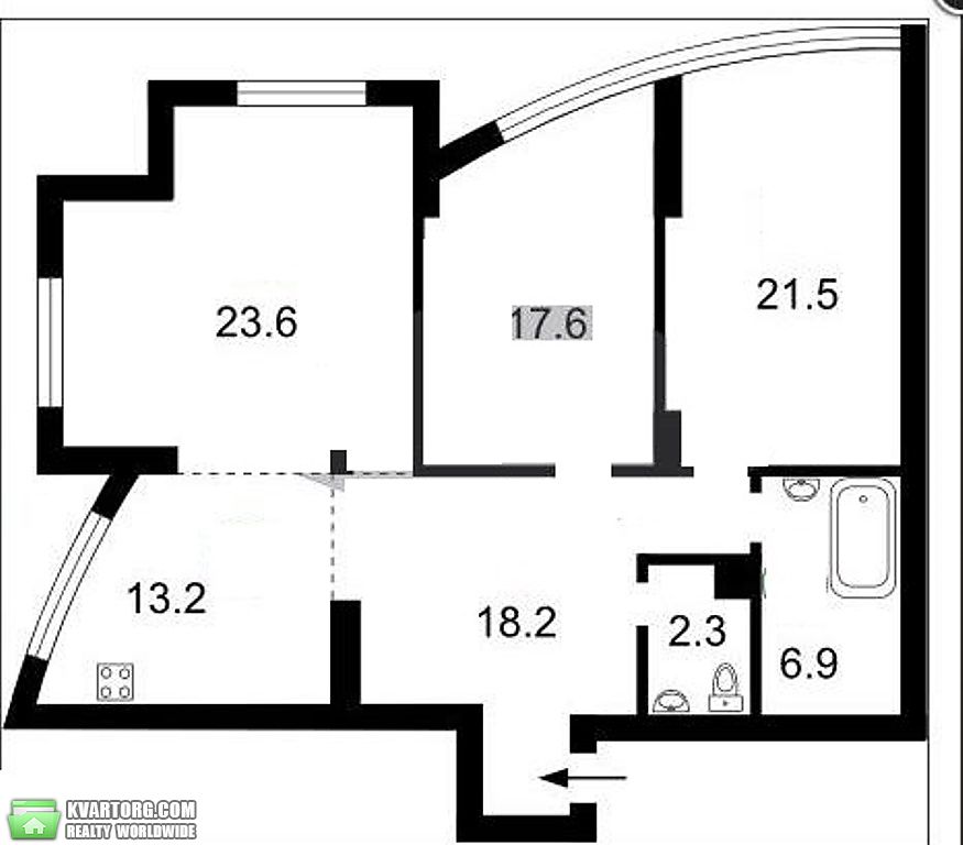 Rent out 3-room apartment. Киев,  Героев Сталинграда пр — photo 7