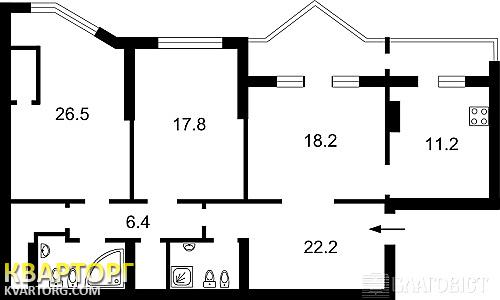 Sell 3-room apartment. Киев,  Щорса — photo 2