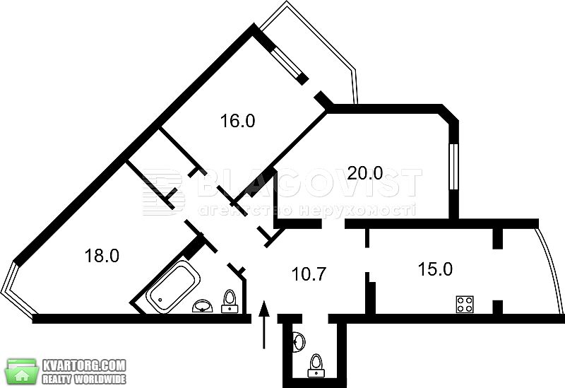 Sell 3-room apartment. Киев,  Смелянская — photo 2
