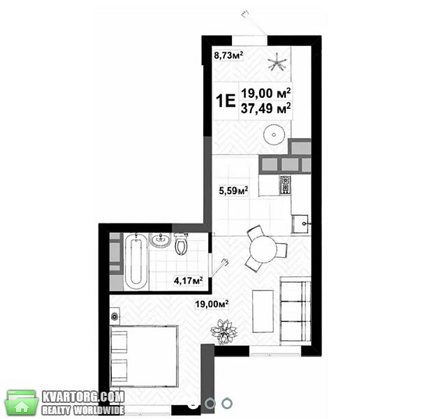 Sell 1-room apartment. Киев, Телеги Елены — photo 4