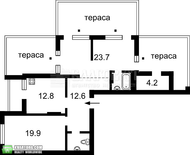 Sell 3-room apartment. Киев,  Вильямса — photo 1