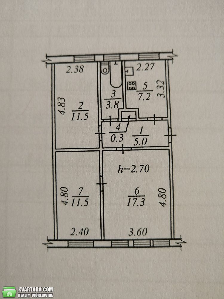 Sell 3-room apartment. Днепропетровск, Каруны — photo 8