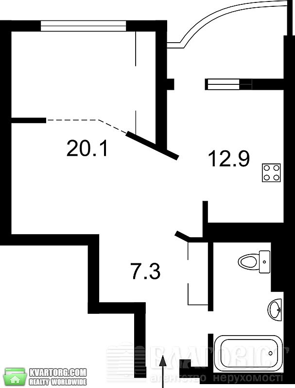 Sell 1-room apartment. Киев,  Науки пр — photo 5