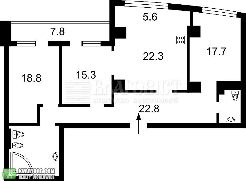 Sell 3-room apartment. Киев,  Оболонская наб — photo 3