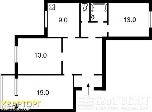 продам 3-комнатную квартиру. Киев,  Ревуцкого - фото 4