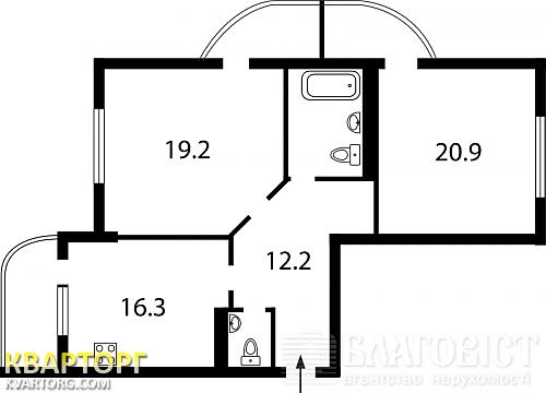 Sell 2-room apartment. Киев,  40-летия Октября просп — photo 2