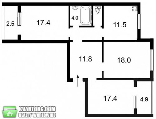 Sell 3-room apartment. Киев, Здолбуновская — photo 3