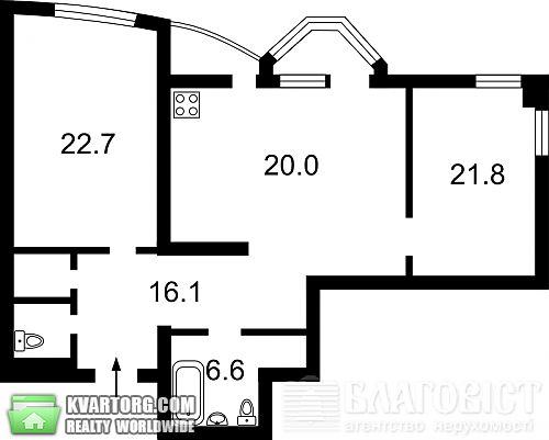 Sell 2-room apartment. Киев, Львовская — photo 7