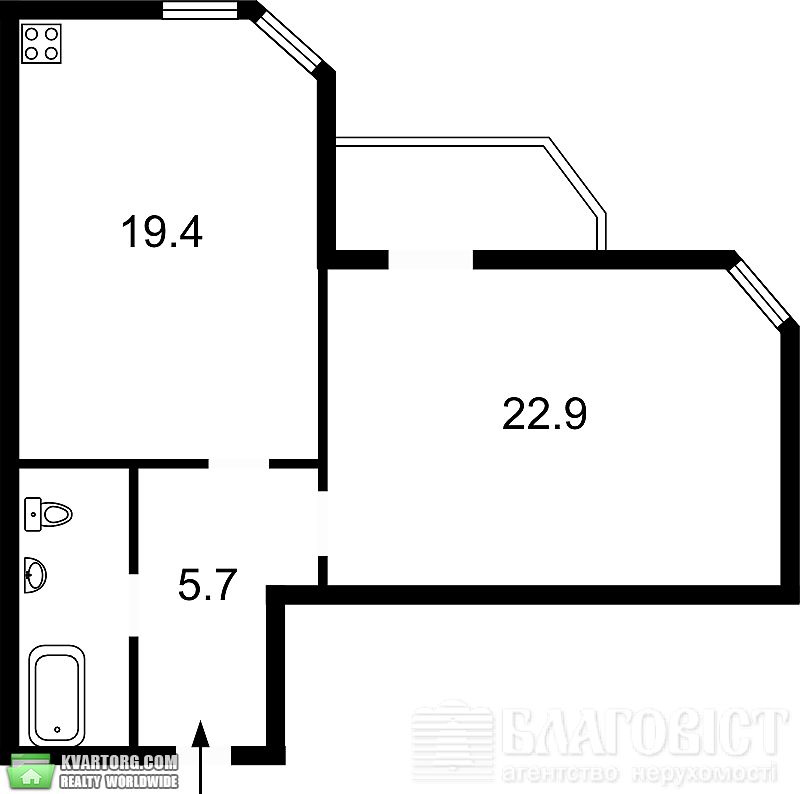 Sell 1-room apartment. Киев,  Щорса — photo 5