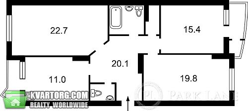 Sell 3-room apartment. Киев, Ахматовой — photo 2