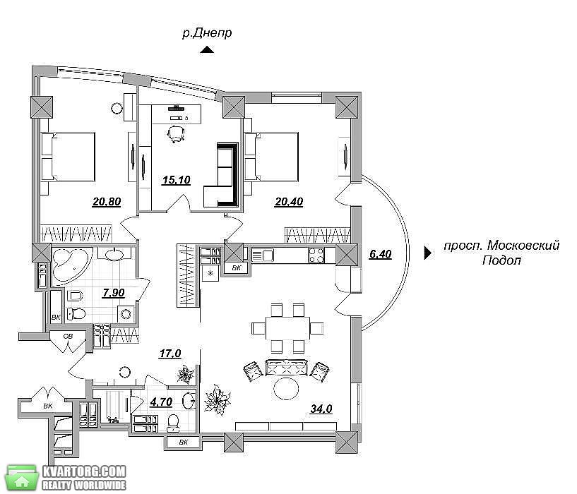 Sell 4-room apartment. Киев,  Оболонская наб — photo 3