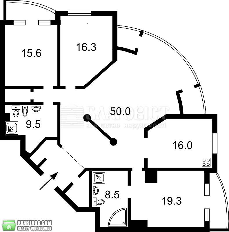 Sell 4-room apartment. Киев,  Жилянская — photo 2
