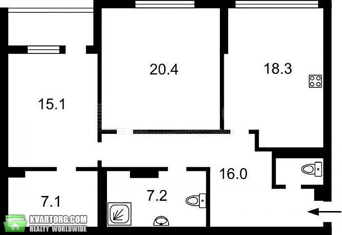 Sell 2-room apartment. Киев,  Рижская — photo 7