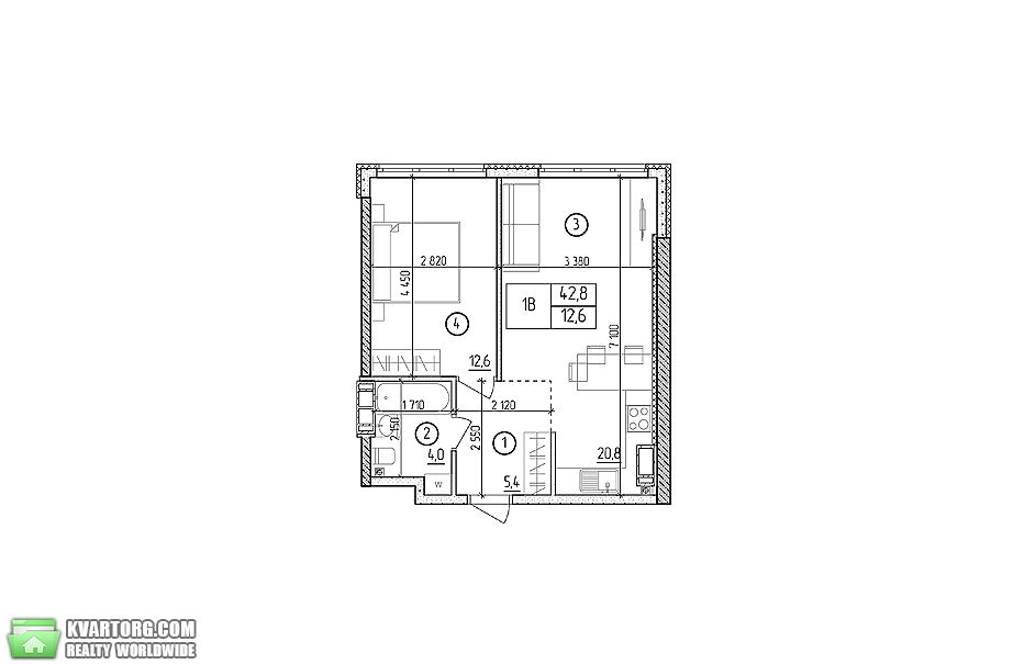 Sell 1-room apartment. Одесса, Академика Филатова — photo 2