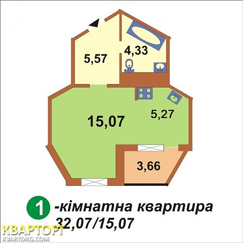 Sell 1-room apartment. Киев, Милославская — photo 2