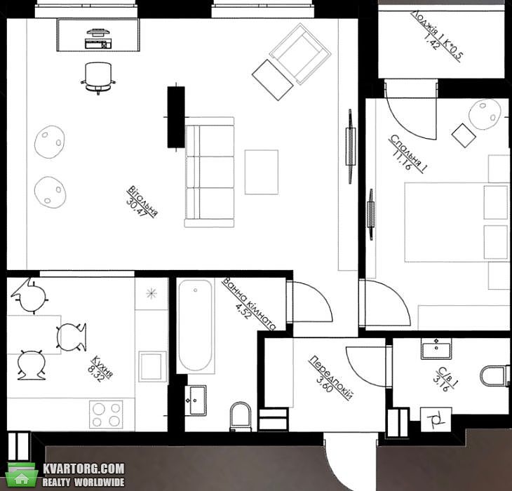 Sell 2-room apartment. Киев,  Победы пр — photo 2
