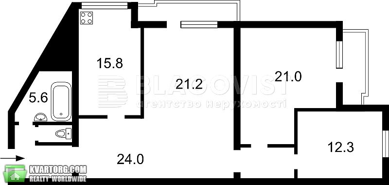 Sell 3-room apartment. Киев,  Бажана — photo 2