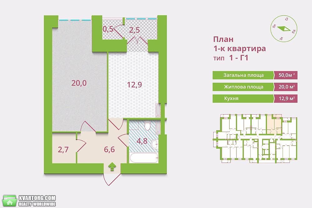 Sell 1-room apartment. Киев,  Островского — photo 2