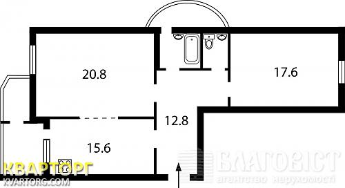 Sell 2-room apartment. Киев,  Харьковское шоссе — photo 2