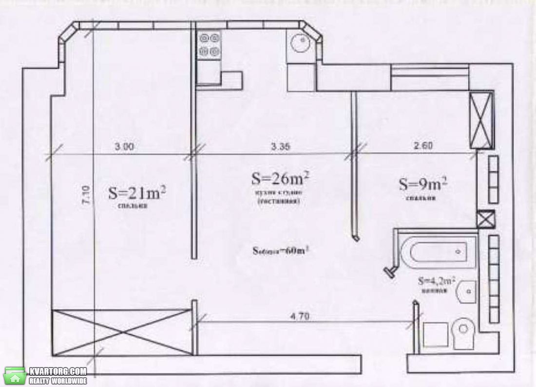 Sell 2-room apartment. Одесса, ул.Дюковская — photo 5