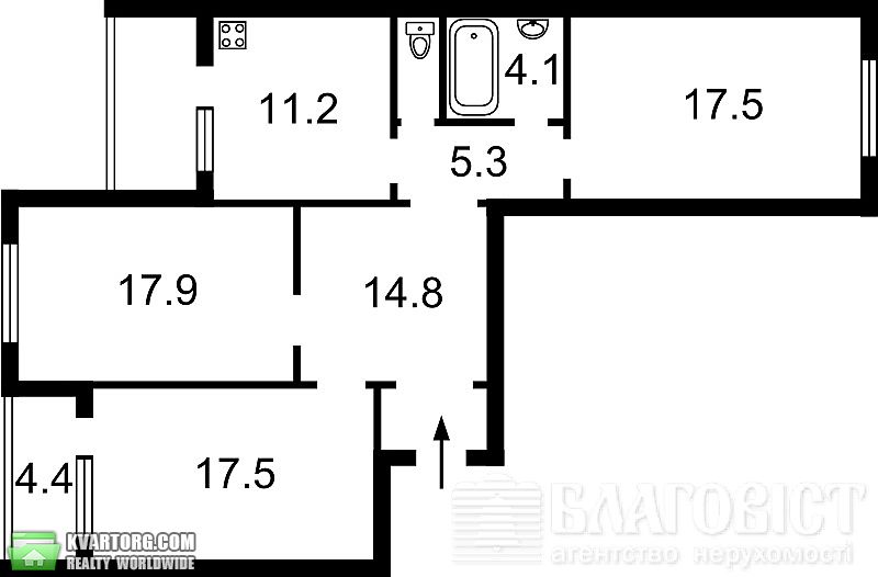 Sell 3-room apartment. Киев,  Пчелки Елены — photo 2