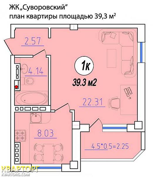 Sell 1-room apartment. Одесса, Генерала Бочарова — photo 3