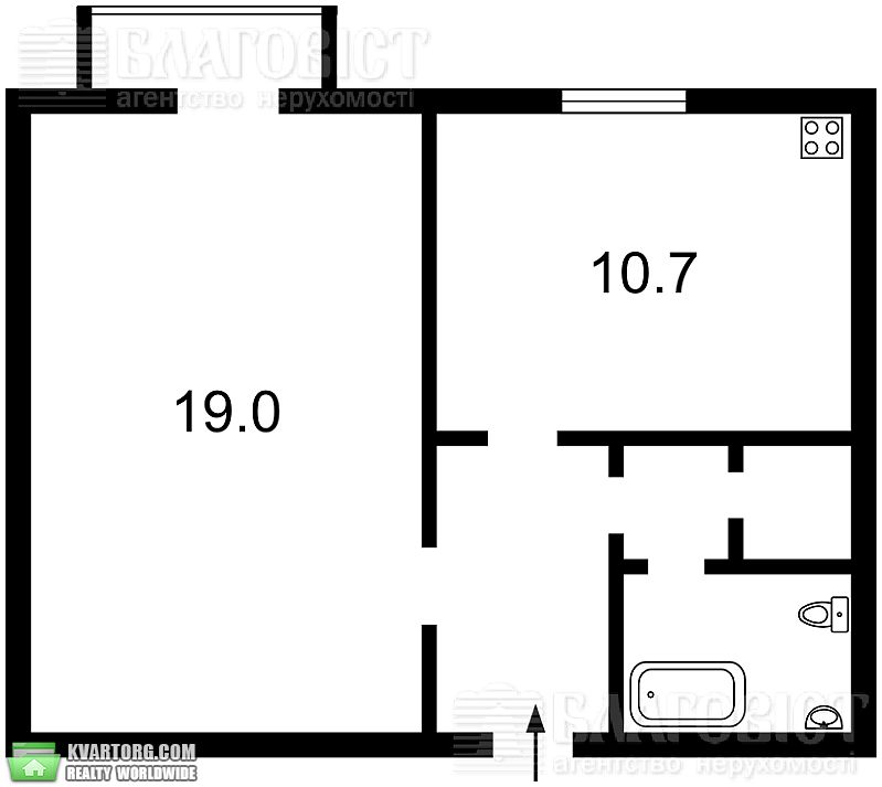Sell 1-room apartment. Киев, Фрунзе — photo 5