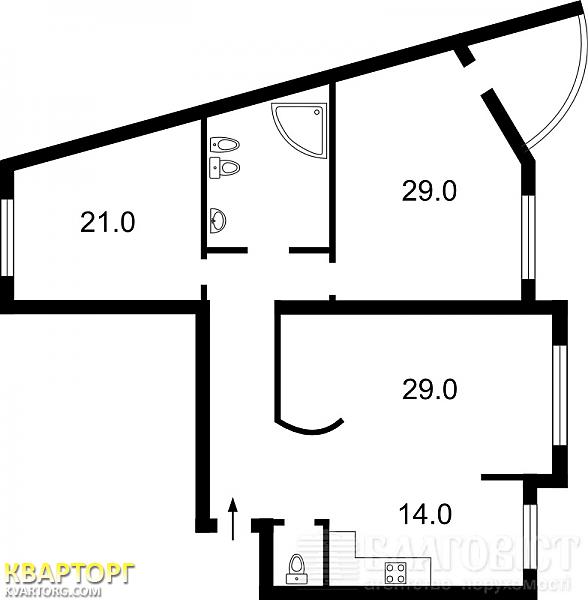 Sell 3-room apartment. Киев,  40-летия Октября просп — photo 2